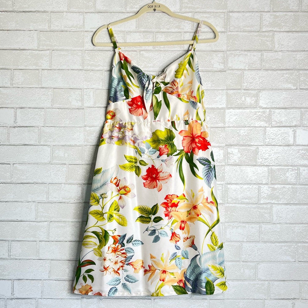 🌺Tommy Bahama🌺 tropical floral silk dress size M medium